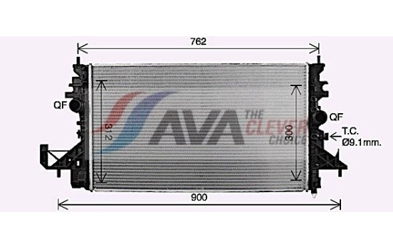 Radiator OL2743 Ava Quality Cooling, Image 2