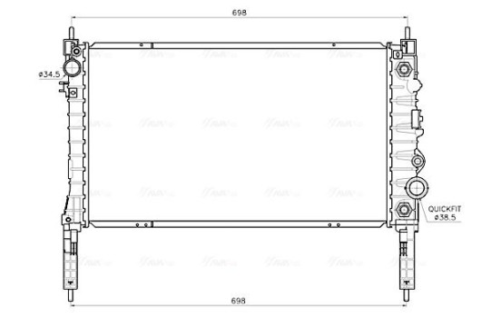 Radiator OL2747 Ava Quality Cooling