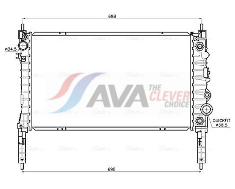 Radiator OL2747 Ava Quality Cooling