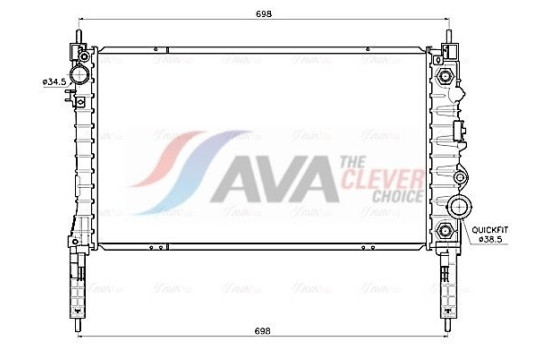 Radiator OL2747 Ava Quality Cooling