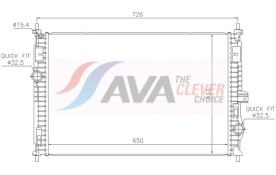 Radiator PE2438 Ava Quality Cooling