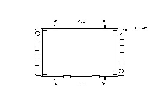 RADIATOR TOR LANDROVER 90/100 2.5D 02002092 International Radiators