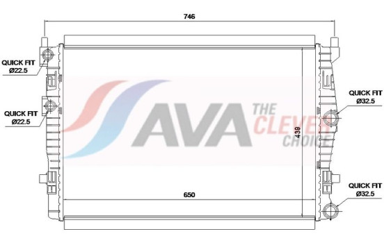 Radiator VN2461 Ava Quality Cooling