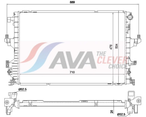 Radiator VN2462 Ava Quality Cooling