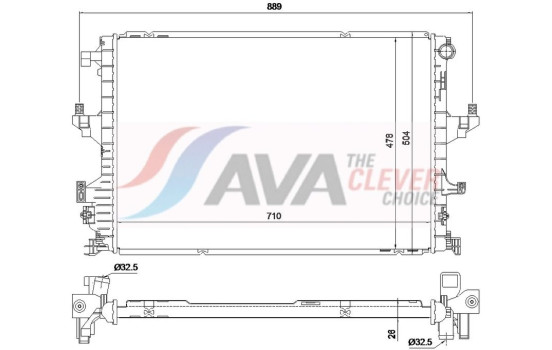 Radiator VN2462 Ava Quality Cooling