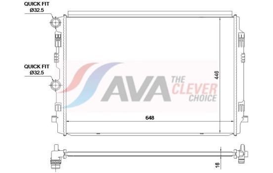 Radiator VN2464 Ava Quality Cooling