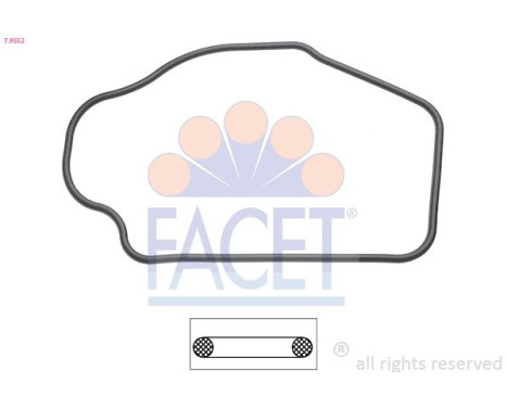 Gasket, thermostat Made in Italy - OE Equivalent 7.9552 Facet