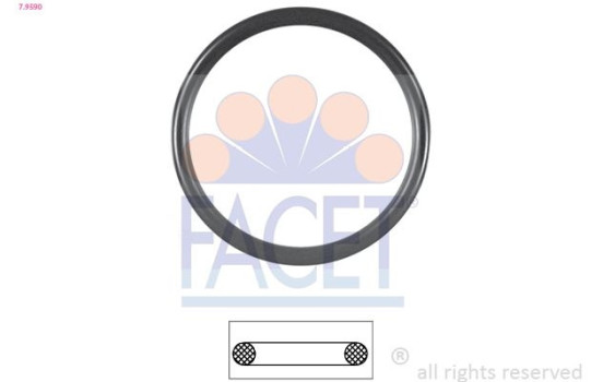 Gasket, thermostat Made in Italy - OE Equivalent 7.9590 Facet
