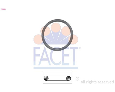 Gasket, thermostat Made in Italy - OE Equivalent 7.9660 Facet