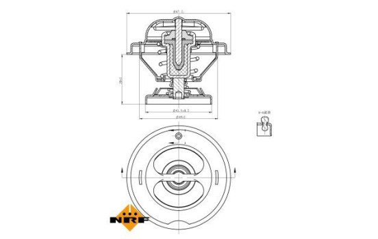 Thermostat, coolant EASY FIT, Image 4