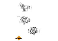Thermostat, coolant EASY FIT