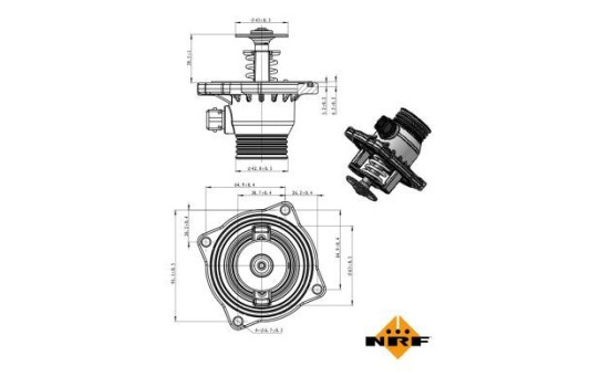 Thermostat, coolant EASY FIT