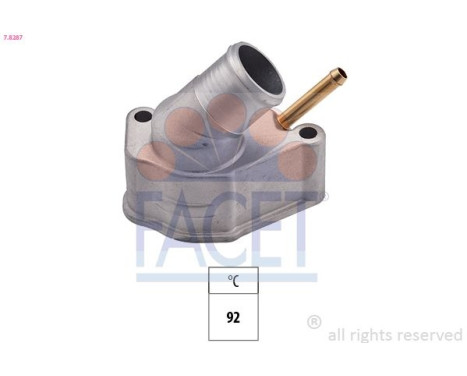 Thermostat, coolant Made in Italy - OE Equivalent 7.8287 Facet