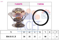 Thermostat, coolant Made in Italy - OE Equivalent 7.8307 Facet