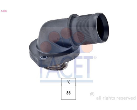 Thermostat, coolant Made in Italy - OE Equivalent 7.8308 Facet