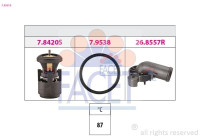 Thermostat, coolant Made in Italy - OE Equivalent 7.8561K Facet