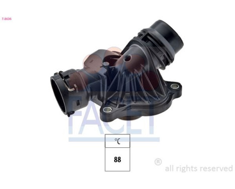 Thermostat, coolant Made in Italy - OE Equivalent 7.8636 Facet