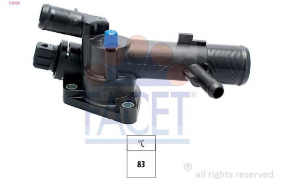 Thermostat, coolant Made in Italy - OE Equivalent 7.8700 Facet