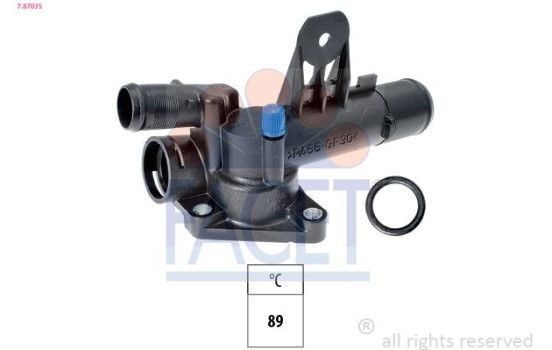 Thermostat, coolant Made in Italy - OE Equivalent 7.8703S Facet