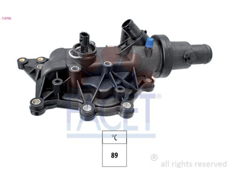 Thermostat, coolant Made in Italy - OE Equivalent 7.8706 Facet