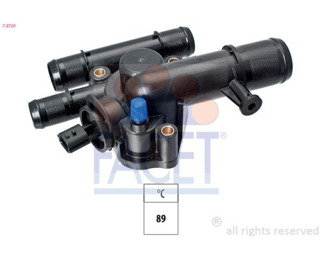 Thermostat, coolant Made in Italy - OE Equivalent 7.8720 Facet