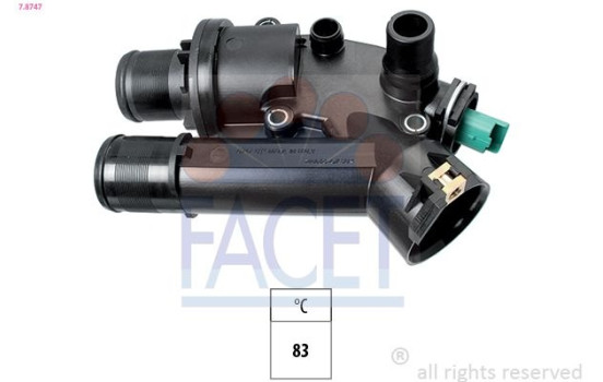 Thermostat, coolant Made in Italy - OE Equivalent 7.8747 Facet