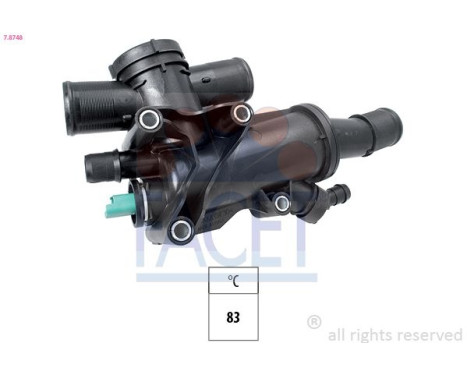 Thermostat, coolant Made in Italy - OE Equivalent 7.8748 Facet