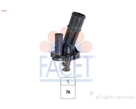 Thermostat, coolant Made in Italy - OE Equivalent 7.8750 Facet