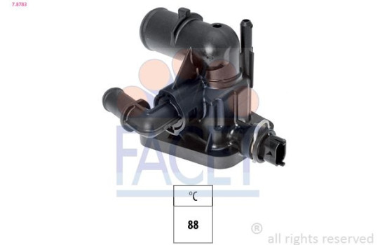 Thermostat, coolant Made in Italy - OE Equivalent 7.8783 Facet