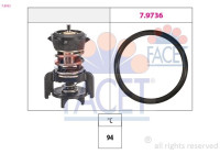 Thermostat, coolant Made in Italy - OE Equivalent 7.8933 Facet
