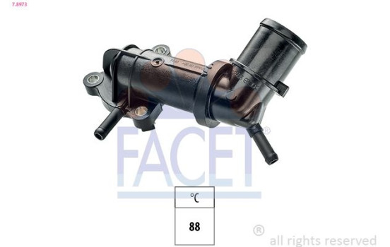 Thermostat, coolant Made in Italy - OE Equivalent 7.8973 Facet