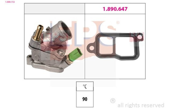 Thermostat, coolant Made in Italy - OE Equivalent