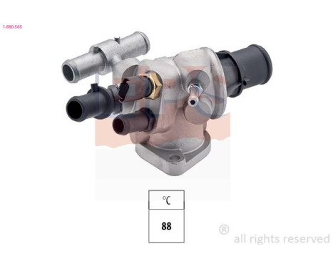 Thermostat, coolant Made in Italy - OE Equivalent