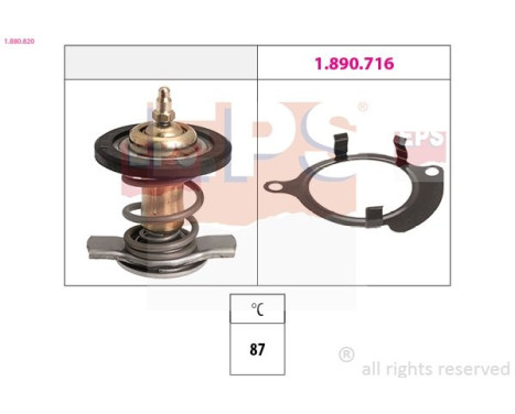 Thermostat, coolant Made in Italy - OE Equivalent