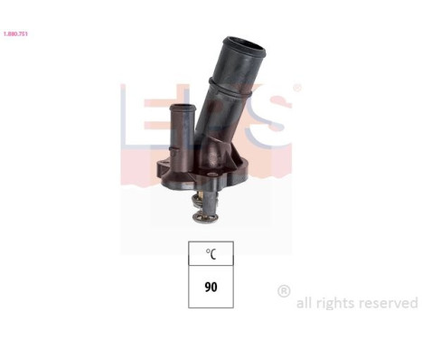 Thermostat, coolant Made in Italy - OE Equivalent