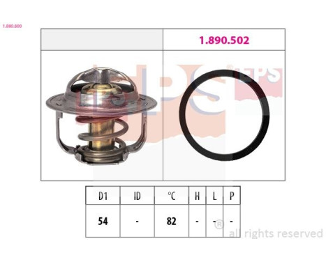Thermostat, coolant Made in Italy - OE Equivalent