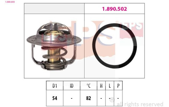 Thermostat, coolant Made in Italy - OE Equivalent