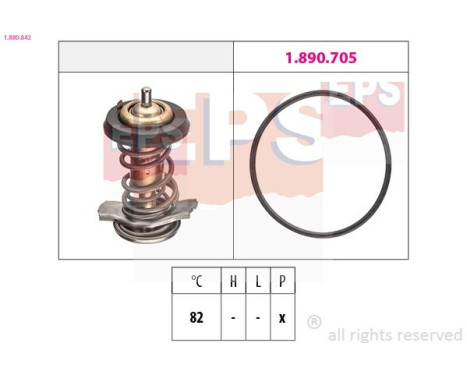 Thermostat, coolant Made in Italy - OE Equivalent