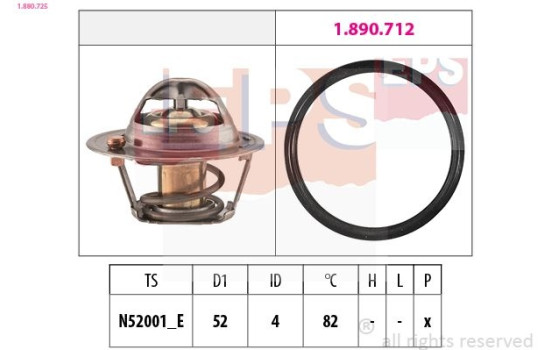 Thermostat, coolant Made in Italy - OE Equivalent