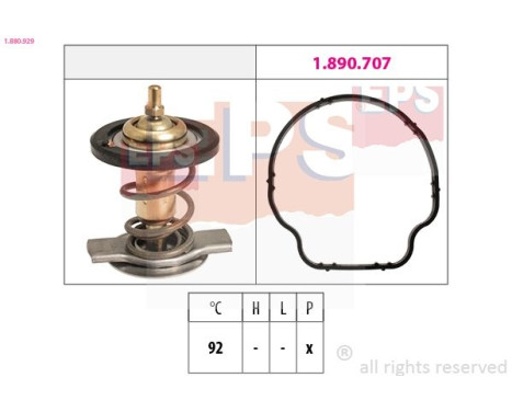 Thermostat, coolant Made in Italy - OE Equivalent