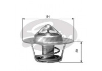 Thermostat, coolant TH00171G1 Gates