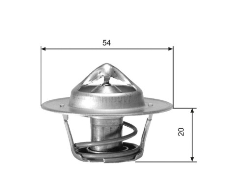 Thermostat, coolant TH00171G1 Gates, Image 2