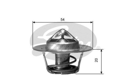 Thermostat, coolant TH00182G2 Gates, Image 2