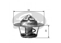 Thermostat, coolant TH00182G2 Gates