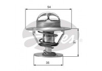 Thermostat, coolant TH00682G1 Gates