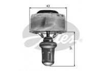 Thermostat, coolant TH01489 Gates