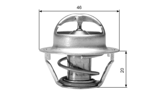 Thermostat, coolant TH03082G1 Gates, Image 2