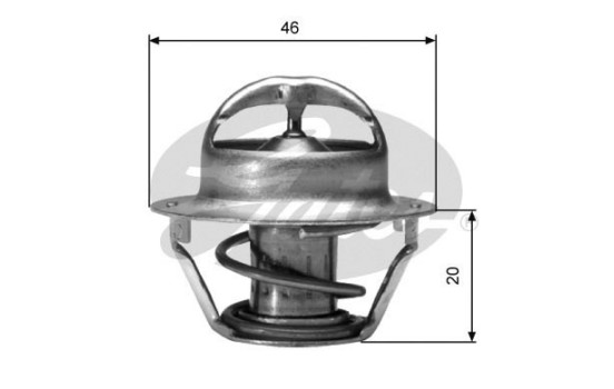Thermostat, coolant TH03091G1 Gates