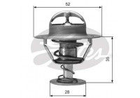 Thermostat, coolant TH04382G1 Gates
