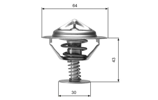 Thermostat, coolant TH05977G1 Gates, Image 2